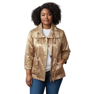 RUBY RD. GOLD JACKET SZ.14 EUC.